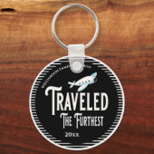 Reisprijs voor de vierde vliegprijs sleutelhanger (Voorkant)