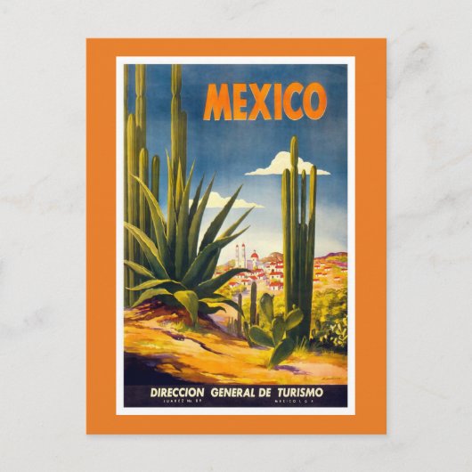  reisreclame in Mexico Briefkaart (Voorkant)