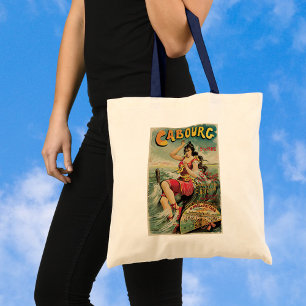 Reisreclame, Strandresort, Cabourg Frankrijk Tote Bag