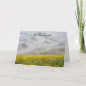 Reisreis Best Wishes Landscape Art Kaart (Voorkant)