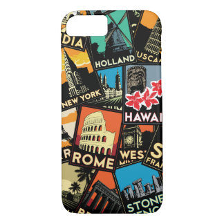 Reisretro  Europe azië usa iPhone 8/7 Hoesje