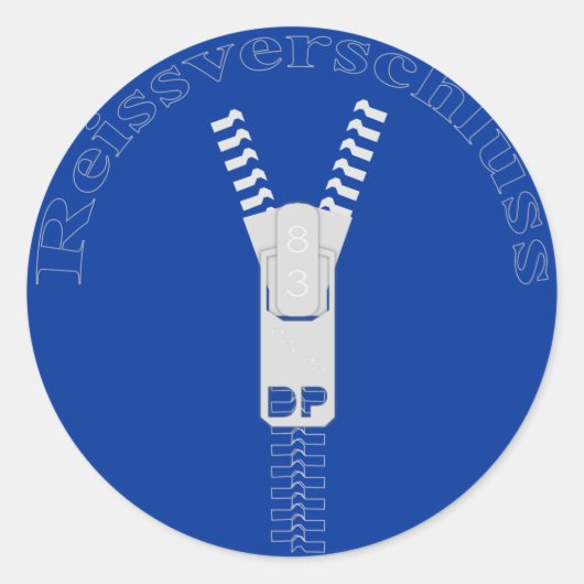 Reissverschluss Ronde Sticker (Voorkant)