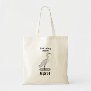 Reistas Egret Lucky Bird Tote Bag