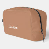 Reistas met eigen naam, cadeau-idee voor Moederdag Toilettasje (Rechterhoek)