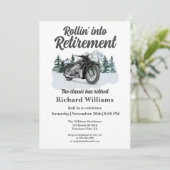 Reisthema Klassieke Motorfiets Rolling Kaart (Staand voorkant)