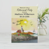 Reisthema Pensioenpartij Kaart (Staand voorkant)