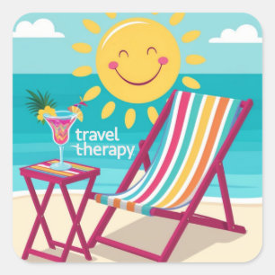 Reistherapie Reizen Sticker Vakantie Escape