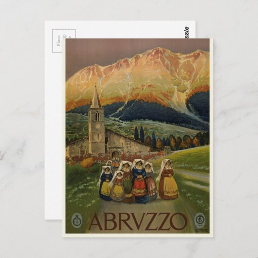  Reistoerisme in de Abrvzzo Briefkaart (Voorkant / Achterkant)