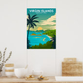  reistraject van het nationale park van de Maagden Poster (Keuken)