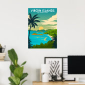  reistraject van het nationale park van de Maagden Poster (Thuiskantoor)