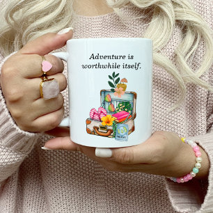 Reisverlangen verjaardag vintage koffer Cute Koffiemok
