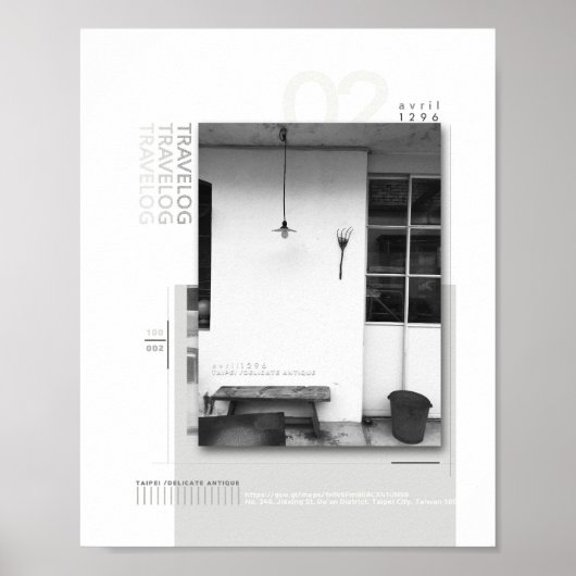 reisverslag_2 matte poster (Voorkant)