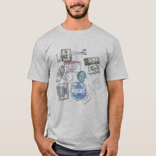 reisvisa t-shirt ontwerpheupreiziger