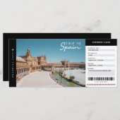 Reisvliegticket Spanje (Voorkant / Achterkant)