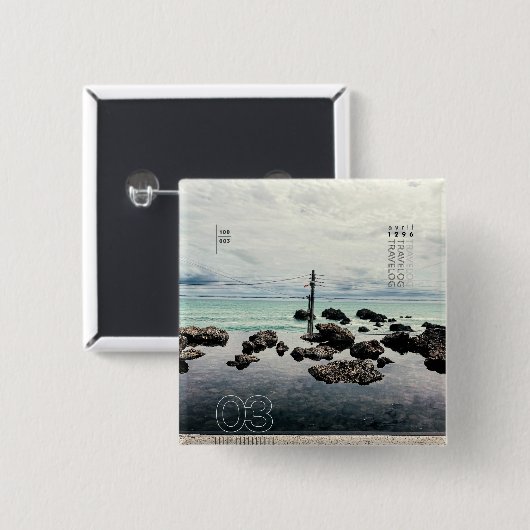 reisweg_3 vierkante button 5,1 cm (Voorkant /achterkant)