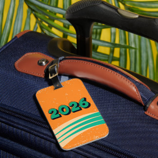 Reiswereldtour bagagesticker nieuwjaar bagagelabel