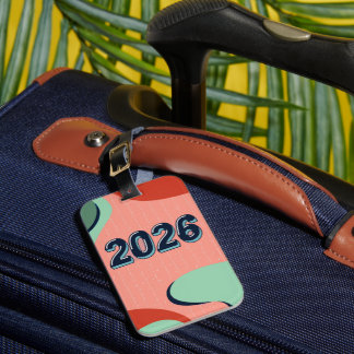 Reiswereldtour bagagesticker nieuwjaar bagagelabel