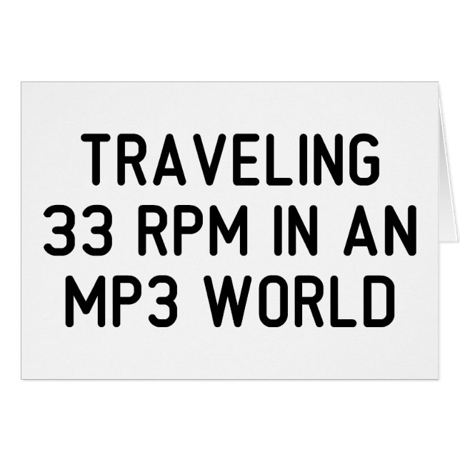 Reizen 33 rpm (Voorkant Horizontaal)