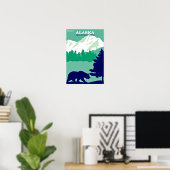 Reizen Alaska Vintage Poster (Thuiskantoor)