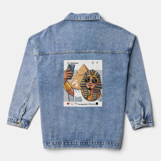 Reizen als een Farao Denim Jacket (Achterkant)