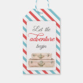 Reizen Avontuur Afstuderen Afstudeerder Party Favo Cadeaulabel (Achterkant)