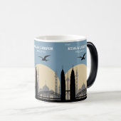 Reizen Avontuur Azië Kuala Lumpur Maleisië Magische Mok (Voorkant rechts)