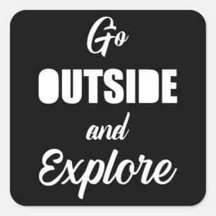 Reizen Avontuur Citaten Reizen Quote Cadeau Idee Vierkante Sticker