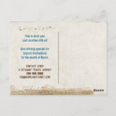 Reizen briefkaart Tropische Zonnebril (Achterkant)