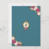 Reizen Bruids Douche Uitnodiging Miss Mrs Shower (Achterkant)