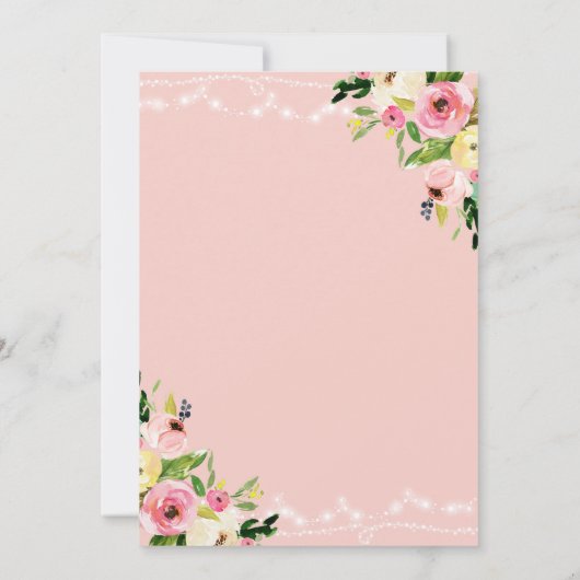 Reizen Bruids Douche Uitnodiging Miss to Mrs. Flor (Achterkant)