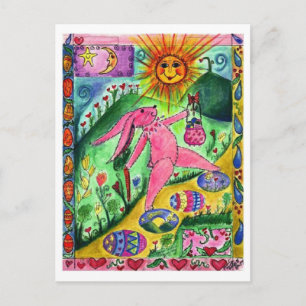 Reizen Bunny - Briefkaart