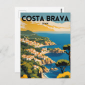 Reizen Costa Brava Spanje Briefkaart (Voorkant / Achterkant)