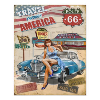 Reizen door Amerika Foto Uitbreiding Foto Afdruk