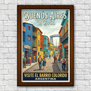 Reizen door Buenos Aires, Argentinië in de jaren 6 Poster