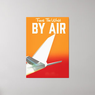 Reizen door de lucht canvas afdruk