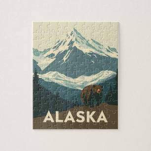 Reizen door de ongerepte wildernis van Alaska Legpuzzel