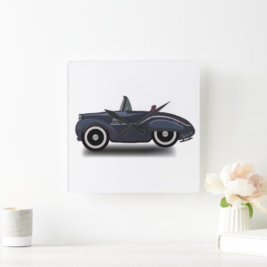 Reizen door de tijd vierkante klok (Huis)