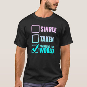 Reizen door de Wereld Luchtvaart Stewardess Vlucht T-shirt