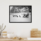 Reizen door Dog Sled Canada 1912 Poster (Keuken)