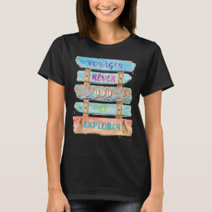 Reizen, dromen en ontdekken: Exotisch strand, para T-shirt