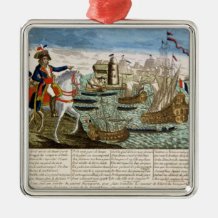 Reizen en explosieven van generaal Bonaparte 1798 Metalen Ornament