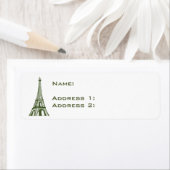 Reizen Europa Eiffeltoren Etiket (Insitu)