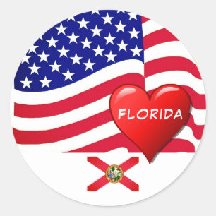 Reizen Florida Love Sticker