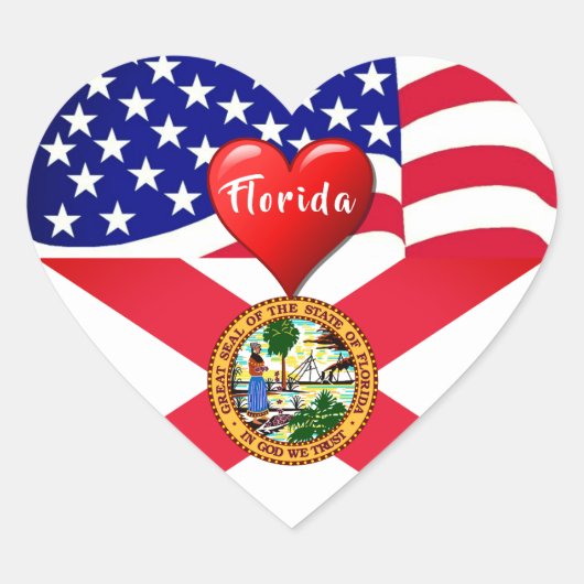Reizen Florida Love Sticker (Voorkant)
