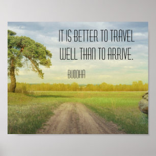 Reizen Goed Boeddha Quote Poster