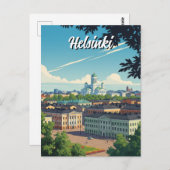  reizen Helsinki Finland Briefkaart (Voorkant / Achterkant)