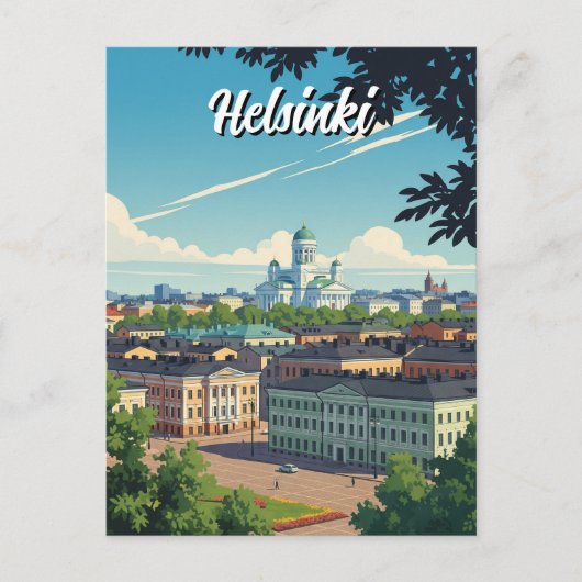  reizen Helsinki Finland Briefkaart (Voorkant)