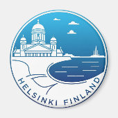 reizen Helsinki Finland Magneet (Voorkant)