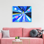 Reizen in de ruimte kunst canvas afdruk (Insitu (Woonkamer))