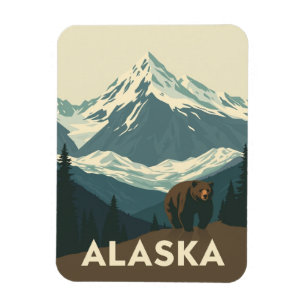 Reizen in de wildernis van Alaska in vroeger tijde Magneet